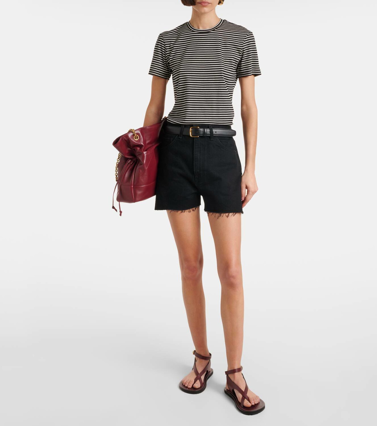 Nili Lotan Cobain low-rise denim shorts