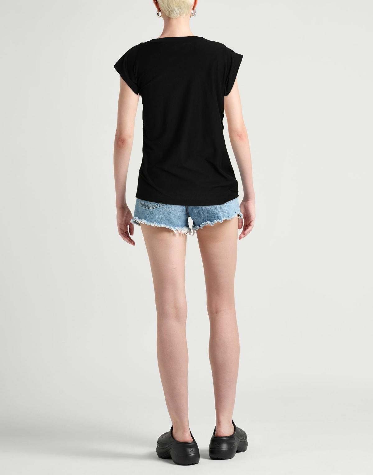 Courrèges Womens T-shirt in Black