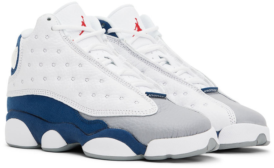 Nike Jordan Kids White & Navy Air Jordan 13 Retro Big Kids Sneakers ...