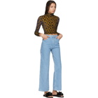 Eckhaus Latta Blue Wide-Leg Jeans