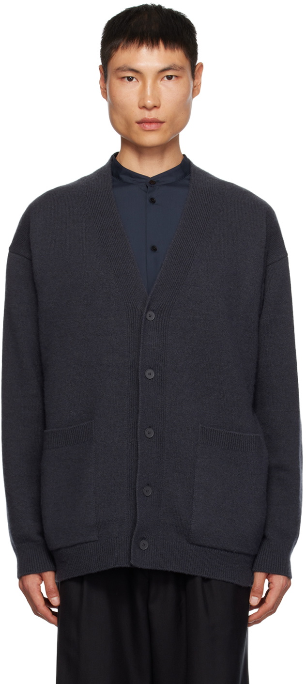 ATON Gray Oversized Cardigan ATON