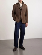 Canali - Bruma Layered Suede Jacket - Brown