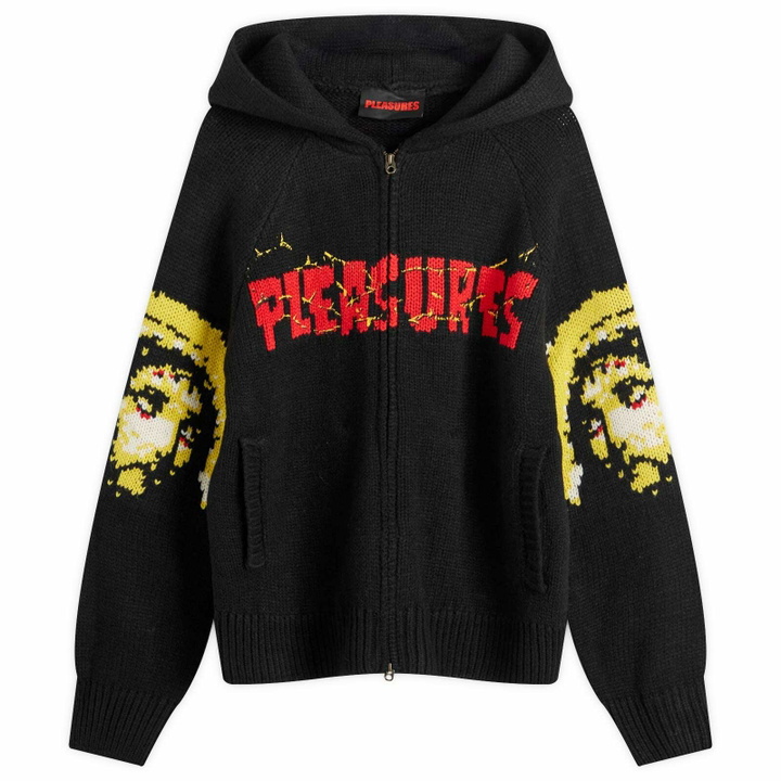 Photo: Pleasures Men's Chosen Knitted Hoodie in Black