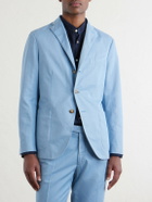 Boglioli - Stretch Cotton and Linen-Blend Blazer - Blue