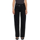 AGOLDE Black Arc Criss Cross Jeans