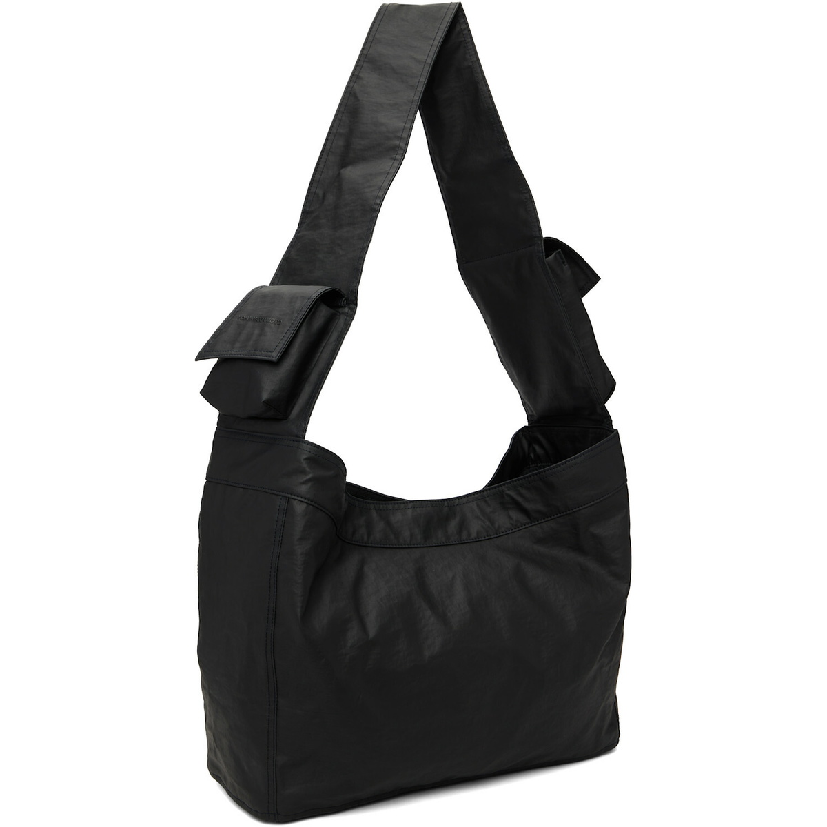 Y-3 Black Newspaper L Bag
