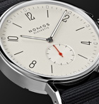 NOMOS Glashütte - Ahoi Automatic 40mm Stainless Steel and Nylon Watch, Ref. No. 550 - White