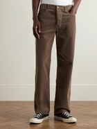 Nili Lotan - Billie Straight-Leg Cotton-Corduroy Trousers - Brown