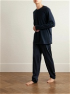 Hanro - Night & Day Poplin-Trimmed Cotton-Jersey Pyjama Trousers - Black