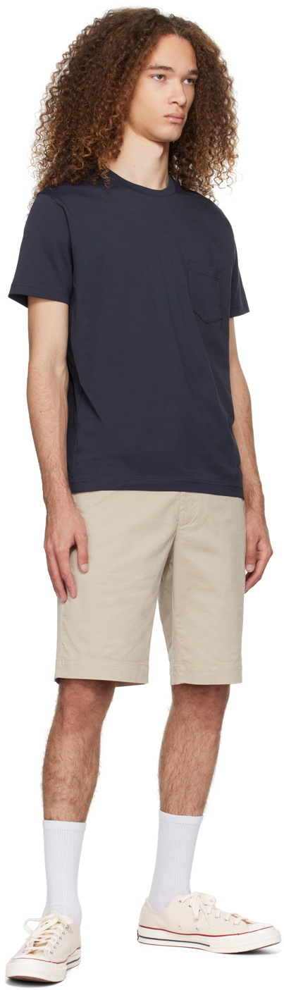 Sunspel Navy Riviera T-Shirt