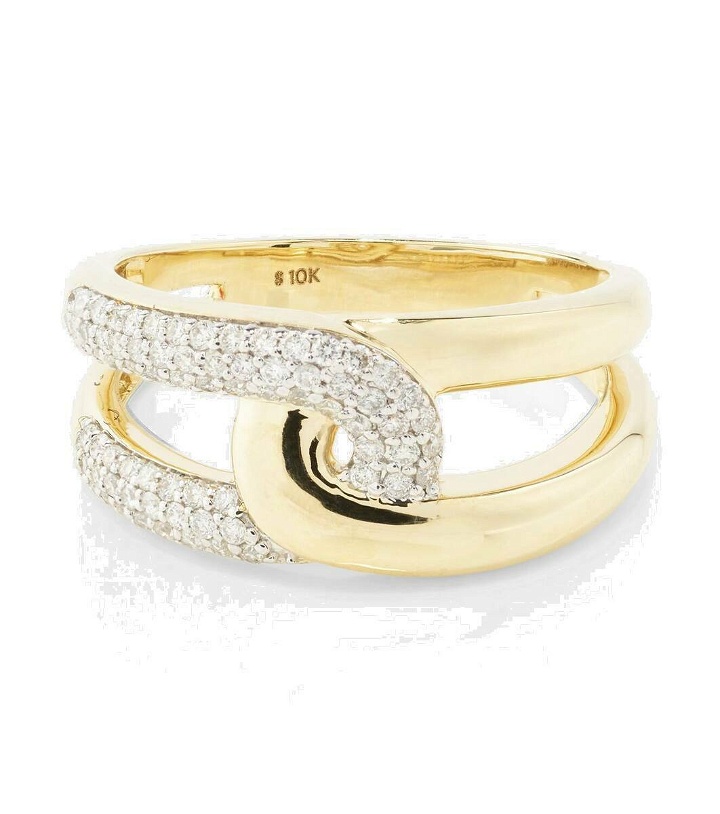 Photo: Stone and Strand 10kt gold ring with diamonds