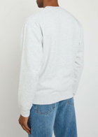 Jacquemus Le Sweatshirt Grosgrain Cotton Sweatshirt Grey