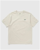 New Balance New Balance Small Logo T Shirt Beige - Mens - Shortsleeves