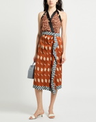Dries Van Noten Womens Midi dress in Brown
