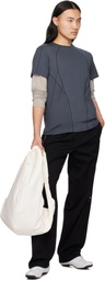 HYEIN SEO Blue Serger Stitch T-shirt