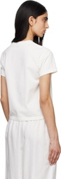 ANINE BING White Shelley 'I See You I Love You' T-shirt