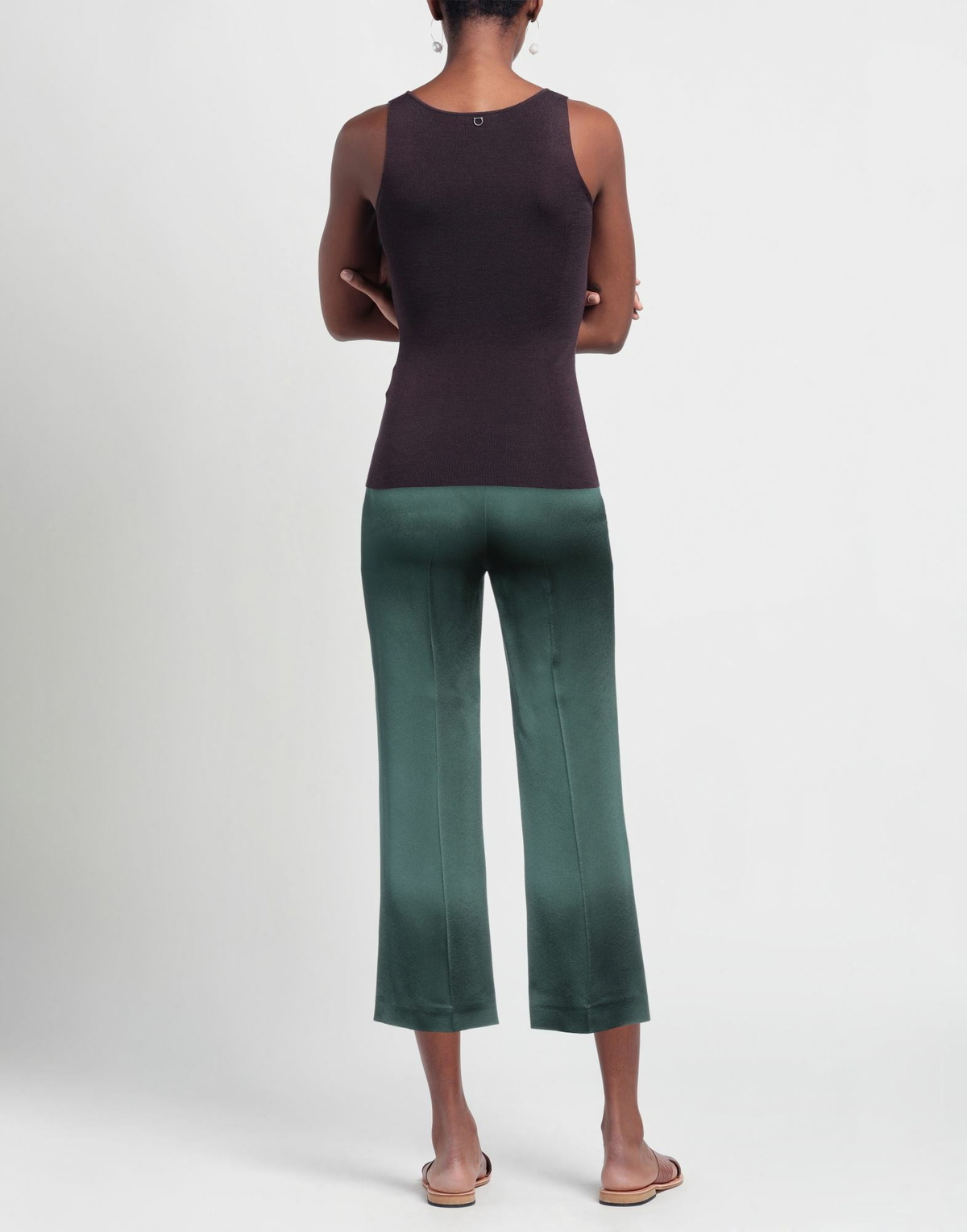 Rochas Womens Pants Dark in Green