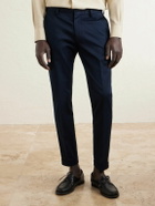 Paul Smith - Straight-Leg Cotton-Blend Twill Trousers - Blue
