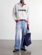 Aimé Leon Dore - Logo-Embroidered Cotton-Corduroy Tote - Blue