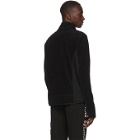 Moncler Grenoble Black Fleece Half-Zip Jacket