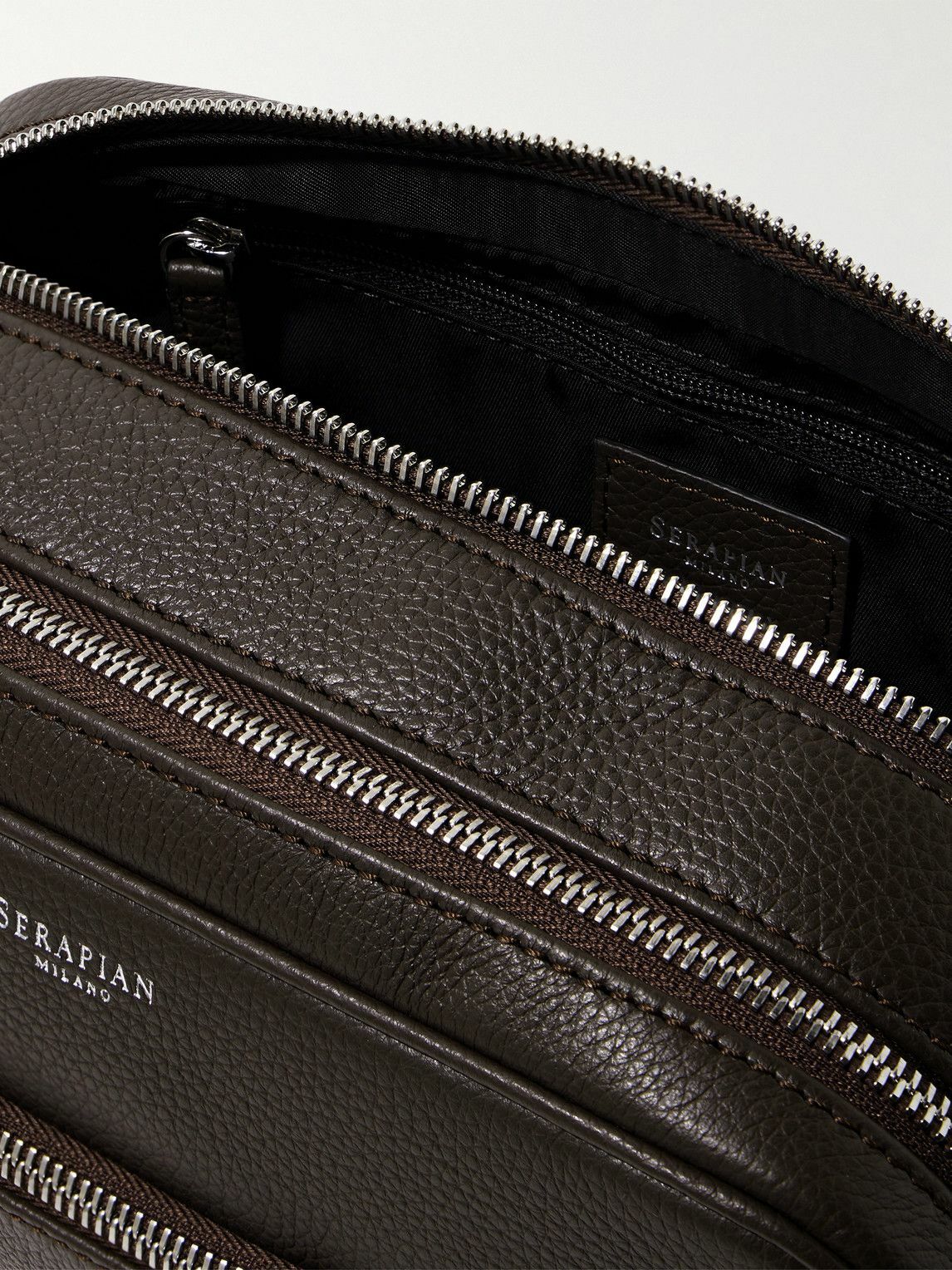 Serapian - Full-Grain Leather Wash Bag