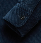 Mr P. - Cotton-Blend Corduroy Shirt - Blue