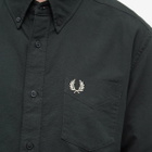 Fred Perry Men's Oxford Shirt in Night Green