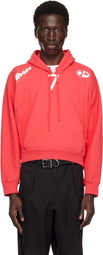 Prototypes Red Moved Neck Hoodie