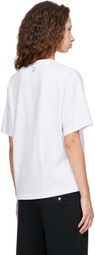 WOOYOUNGMI White Logo Badge Drawstring T-shirt