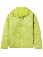 ARKET - Runner Quilted Recycled-Shell Half-Zip Jacket - Green