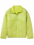 ARKET - Runner Quilted Recycled-Shell Half-Zip Jacket - Green
