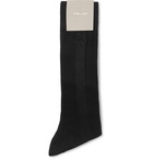 TOM FORD - Logo-Embroidered Ribbed Cotton Socks - Men - Black