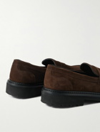 VINNY's - Richee Suede Penny Loafers - Brown