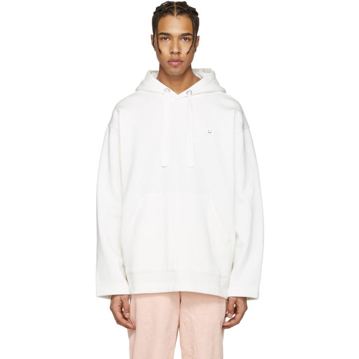Photo: Acne Studios White Floral Face Hoodie