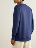 Balmain - Logo-Print Cotton-Jersey Sweatshirt - Blue