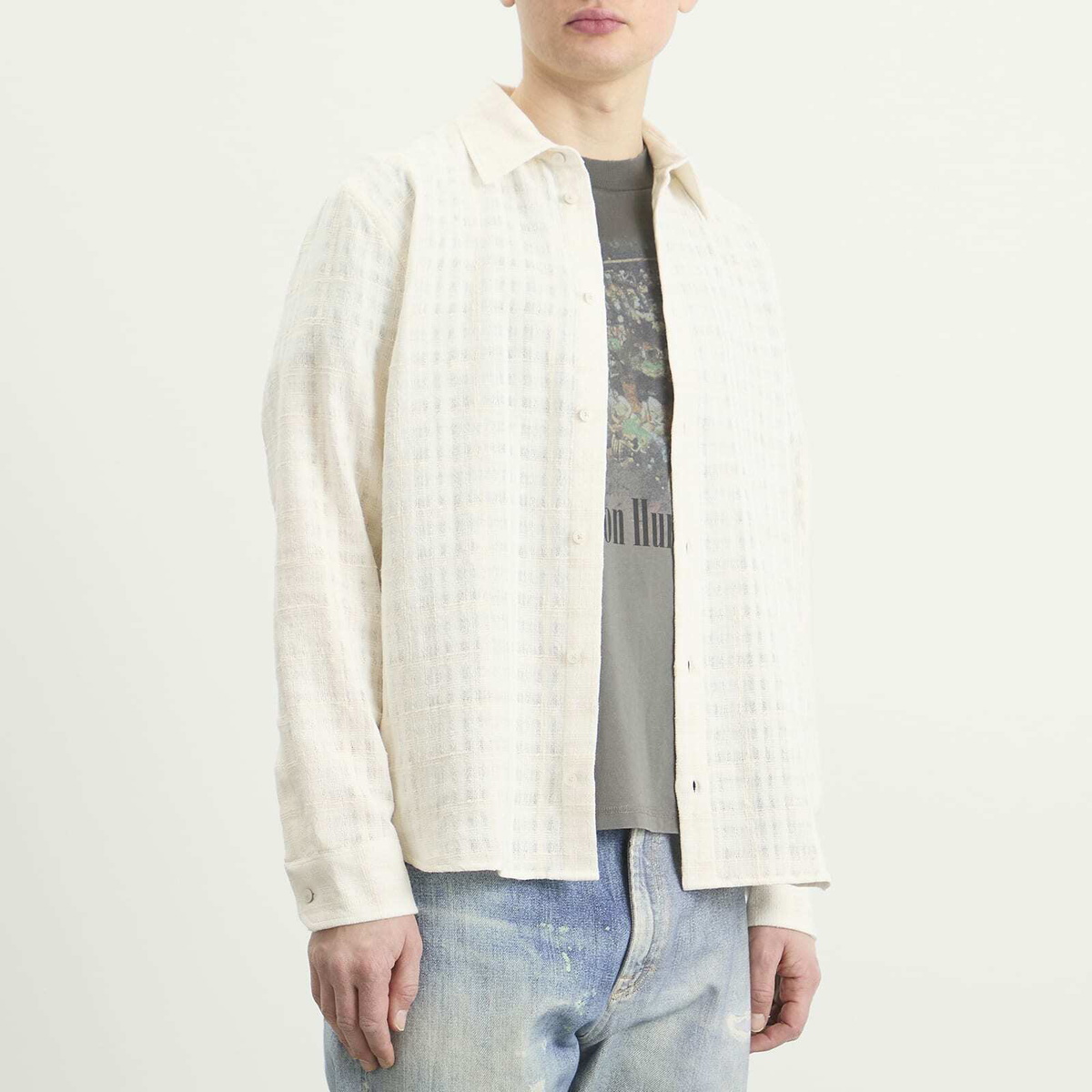 Won Hundred Men's Adriel Shirt in Cannoli Cream