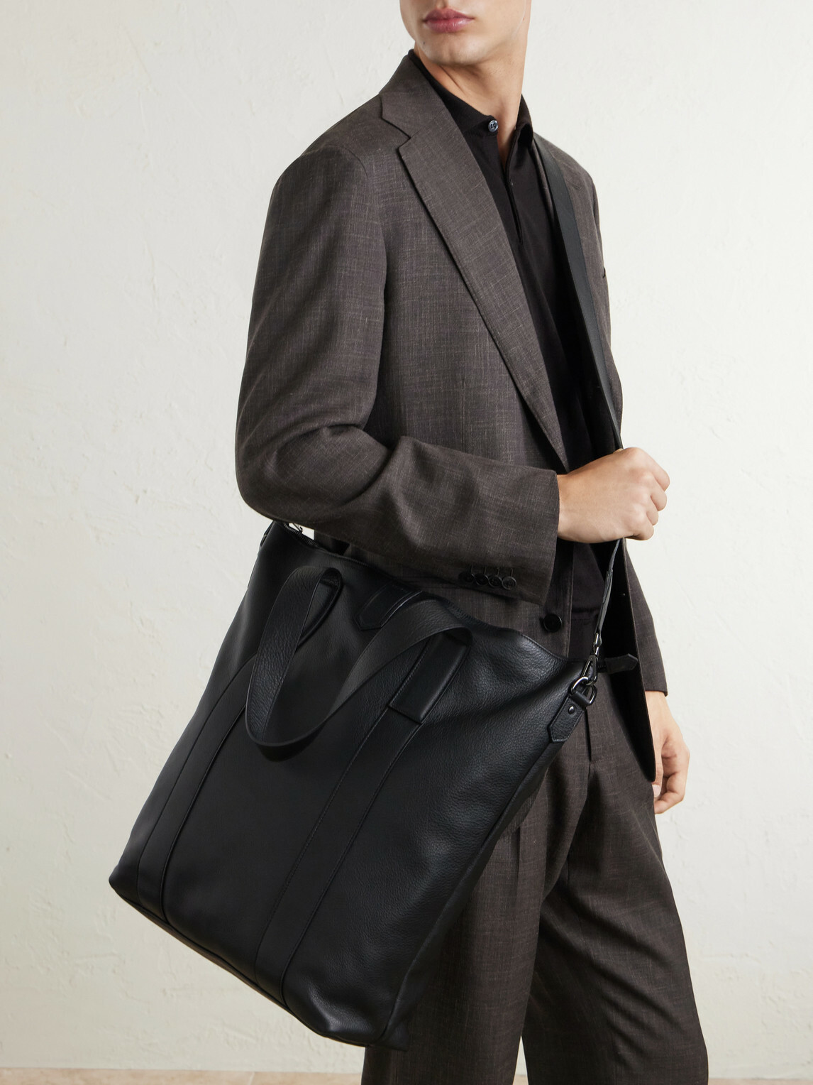Canali - Full-Grain Leather Backpack