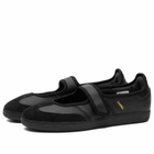 Adidas Women's Samba Jane Sneaker in Core Black/Core Black/Core Black