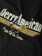Cherry Los Angeles - Coast to Coast Printed Cotton-Jersey T-Shirt - Black