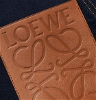 Loewe - Leather-Trimmed Denim Chore Jacket - Men - Dark denim