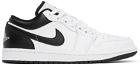 Nike Jordan White & Black Air Jordan 1 Low Sneakers