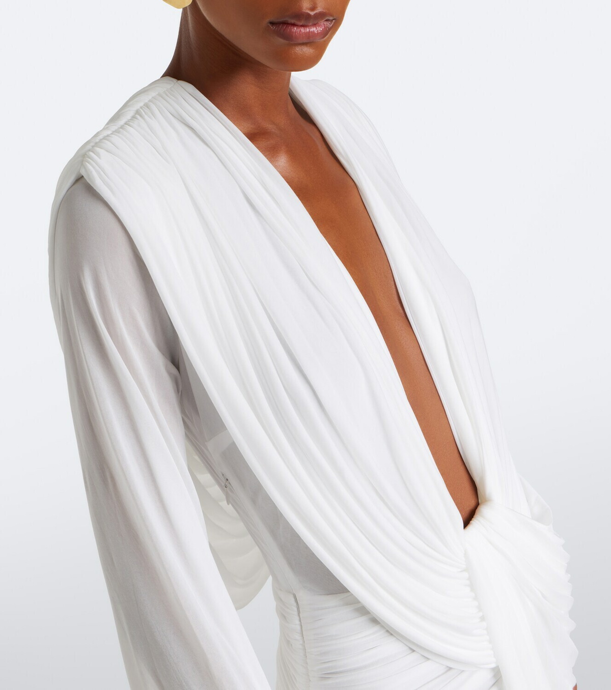 Christopher Esber Ripple draped jersey gown