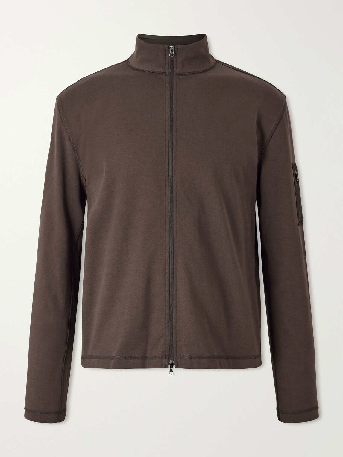 Amomento - Cotton Zip-Up Sweater - Brown