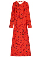 Faithfull The Brand Mesa Floral-print Maxi Dress Red