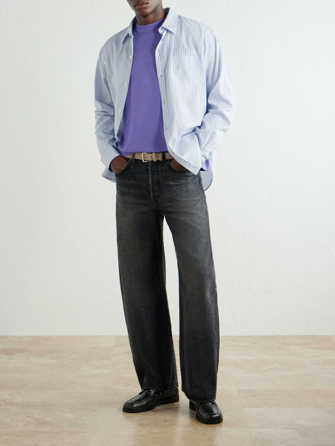 Auralee - Cotton-Jersey T-Shirt - Purple