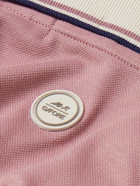 Mr P. - G/FORE Golf Striped Logo-Appliquéd Piqué Polo Shirt - Pink