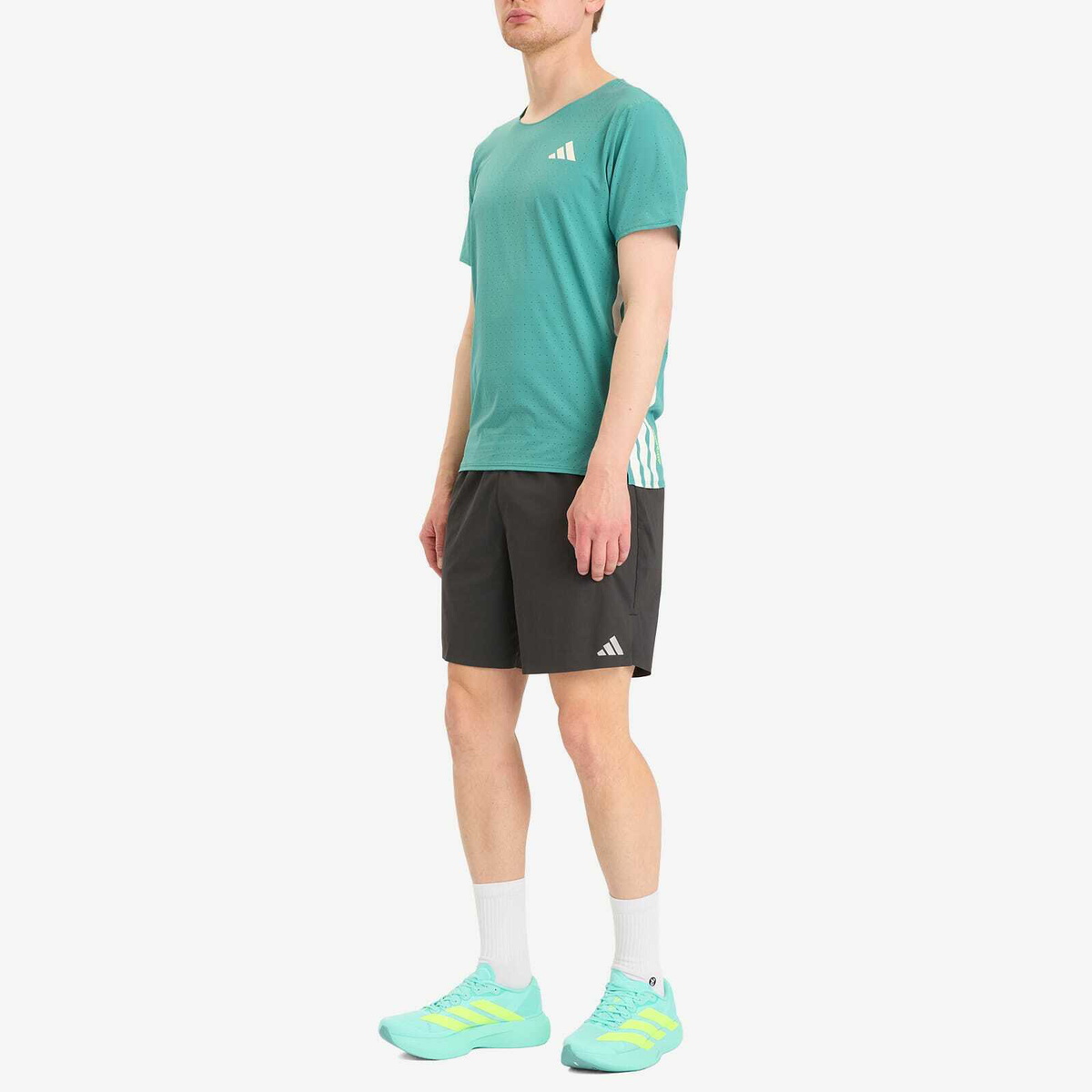 Adidas Running adidas Adizero Running T-Shirt in Powder Teal