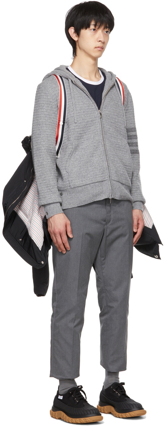 Thom Browne Black Down 4-Bar Football Sideline Parka Thom Browne