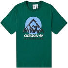 Adidas Men's ADV MTN F T-Shirt in Dark Green