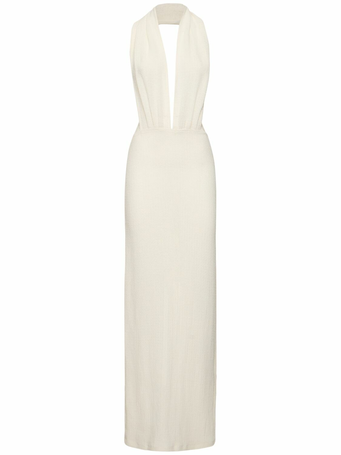 LUDOVIC DE SAINT SERNIN - Bandeau Linen Blend Halter Neck Dress Ludovic de  Saint Sernin